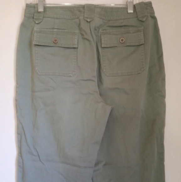 Rafaella green cropped cargo women's size 10 - Picture 7 of 8